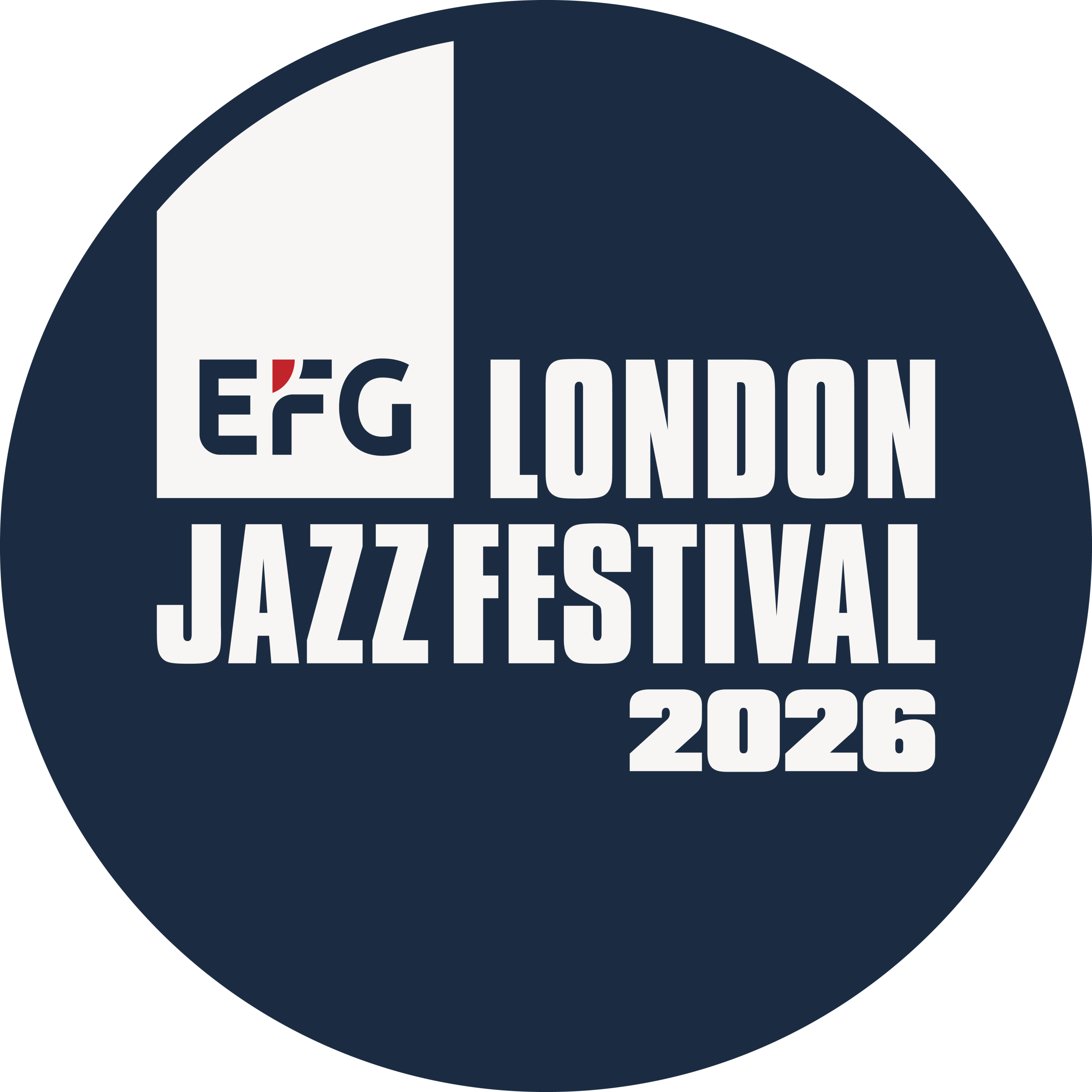 Logo of the EFG London Jazz Festival 2026 