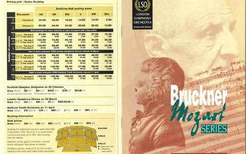 Scan of Bruckner Mozart Series festival promotional material