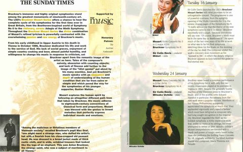 Scan of Bruckner Mozart Series festival promotional material