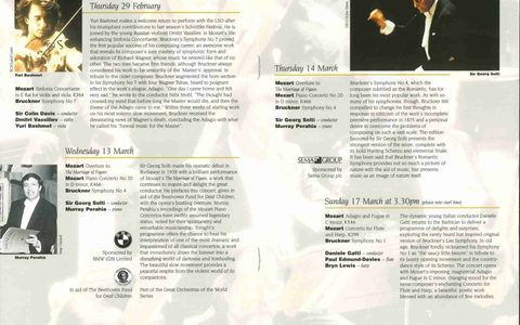 Scan of Bruckner Mozart Series festival promotional material