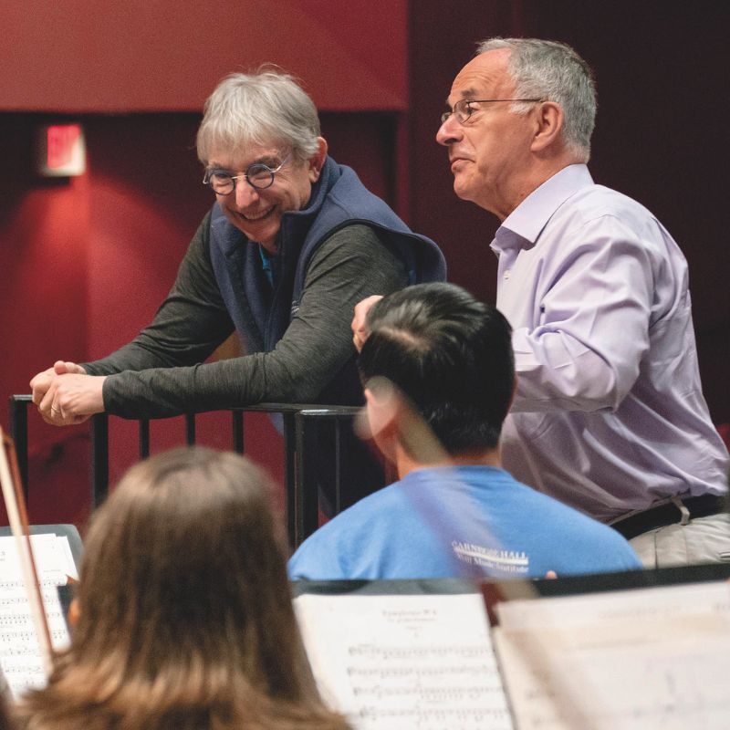 Michael Tilson Thomas with Sir Clive Gillinson