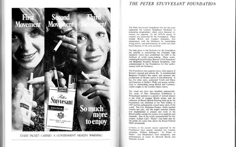 Peter Stuyvesant cigarette advert