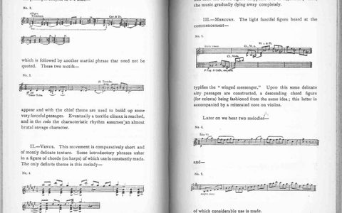 Scan of the Programme for an LSO concert on 15 November 1920 (featuring the premiere of The Planets)